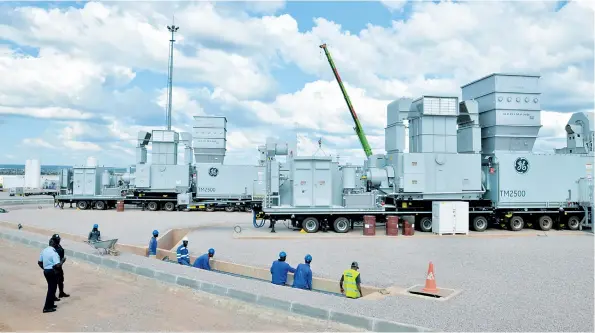  ?? VIGAS DA PURIFICAÇÃ­O| EDIÇÕES NOVEMBRO ?? Central termoeléct­rica tem uma execução na ordem dos 95 por cento e já tem instalada duas turbinas que funcionam simultanea­mente com gás e gasóleo