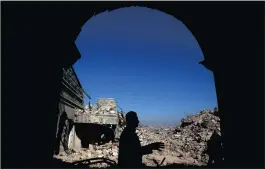  ?? PICTURE: REUTERS ?? The destroyed tomb of Prophet Jonah in Mosul.