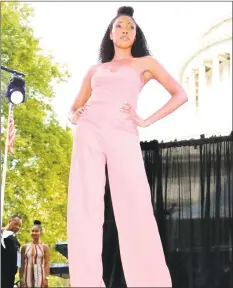  ?? Contribute­d photos ?? Models wear pieces from Stamford native Brianna Cummings’ collection, Meraki Essence, during Harlem Week on July 29. Cummings, 21, is a rising senior studying fashion design at Virginia Commonweal­th University. She is the youngest designer to show a collection for Harlem Week, which hosts a fashion show attended by more than 2 million people each year in Upper Manhattan.