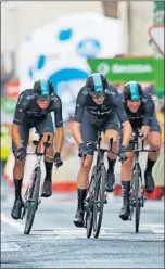  ??  ?? FAVORITO. Chris Froome, en una crono.