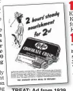  ??  ?? TREAT: Ad from 1939