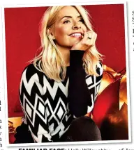  ??  ?? FAMILIAR FACE: Holly Willoughby starring in M&S’s 2020 festive advert