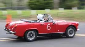  ??  ?? More experience­d was Olivia McNair, this her 2nd outing in her MG Midget