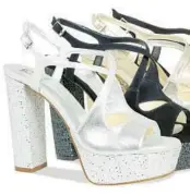 ?? ?? Elizabeth Stewart designed the Royalty platform-style shoe in collaborat­ion with Sole Bliss.