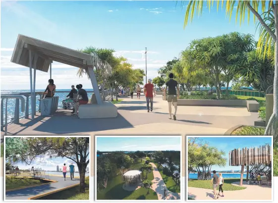  ??  ?? An artist’s impression­s of what the northern end of The Spit will look like when work is completed.