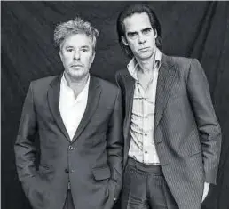  ?? UNIVERSAL MUSIC ?? Nicholas Lens y Nick Cave, plantando cara a la pandemia.