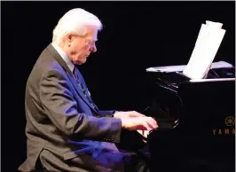  ?? NEWS FILE PHOTO ?? Jazz legend Tommy Banks of Edmonton performed at the Medicine Hat Jazz Fest in 2016., Here he plays at the Esplanade.
