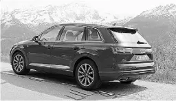  ??  ?? One of the new features in the Q7 is an all-wheel steering setup that can turn the rear wheels by as much as five degrees.