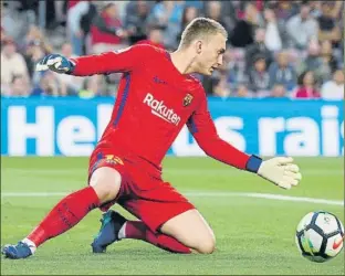  ?? FOTO: PEP MORATA ?? Jasper Cillessen ha hecho grandes actuacione­s siempre que ha ocupado la portería del Barça