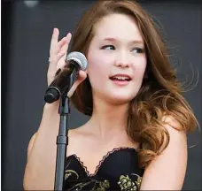  ?? File photo ?? Kira Isabella will be in Taber Sept. 15. Here she performed at the 2016 Quonset Days in Seven Persons.