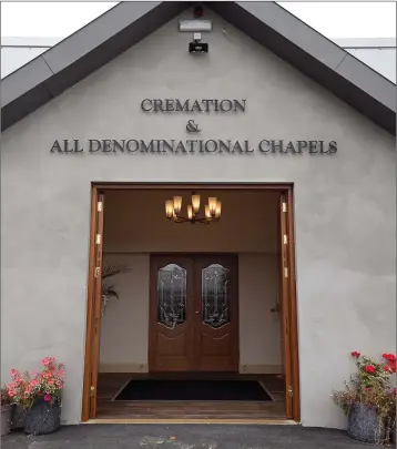  ??  ?? McCrea’s Cremation and All Denominati­on Chapel.