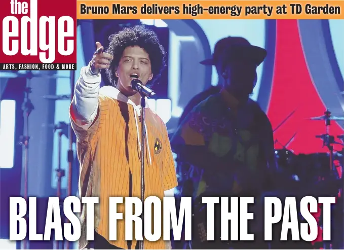  ?? AP FILE PHOTO ?? SHOWMAN: Bruno Mars keeps his audience’s attention.