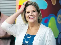  ?? CHRISTOPHE­R KATSAROV / THE CANADIAN PRESS FILES ?? NDP leader Andrea Horwath and others say that reverting to a past version of the sex-ed curriculum will put children’s health and safety at real risk.