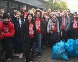  ??  ?? The ‘Young Reducer’s on a litter pick with Mallow Tidy Towns.