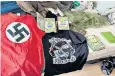  ?? ?? A “Ukrainian neo-nazi starter pack” featured in the video (courtesy of the FSB)