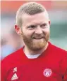  ??  ?? ANKLE OP Accies’ Easton