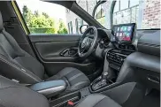  ??  ?? Interior design is largely carried over from regular Yaris