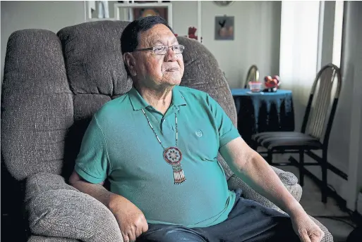  ?? CODIE MCLACHLAN PHOTOS/STARMETRO ?? Ed Lavallee-Meequaan, 77, is fluent in several Indigenous languages, but he is worried that many young people aren’t interested in keeping the languages alive.