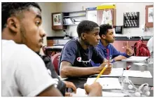  ?? TY GREENLEES / STAFF ?? Trotwood-Madison students were last in Ohio in testing in 2016-17 but improved enough last year to avoid a state takeover. Superinten­dent Tyrone Olverson has a turnaround plan but some aspects of it are causing friction with the district’s teachers.