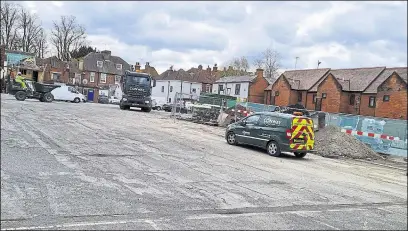  ??  ?? Rosemary Lane car park, pictured as it looks now, is set to be sold off for housing