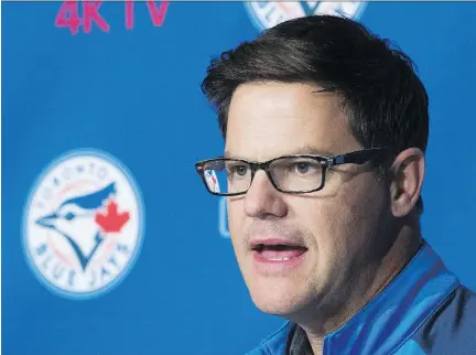  ?? NATHAN DENETTE/THE CANADIAN PRESS ?? Toronto Blue Jays general manager Ross Atkins added a trio of minor-leaguers in Thursday’s Rule 5 draft.