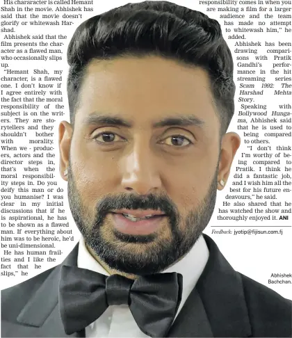  ??  ?? Abhishek Bachchan.