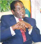  ??  ?? President Mugabe