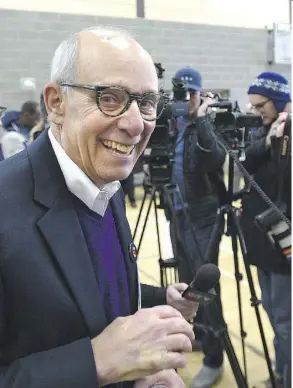  ?? ED KAISER ?? Former Edmonton mayor Stephen Mandel, announced his bid for the Alberta Party leadership on Wednesday. He’s given the party an instant shot of credibilit­y, writes columnist Paula Simons.