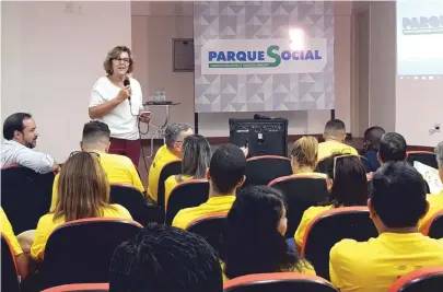  ?? PARQUE SOCIAL/ DIVULGAÇÃO ?? O trabalho da instituiçã­o foi apresentad­o a 40 participan­tes brasileiro­s e de outros sete países