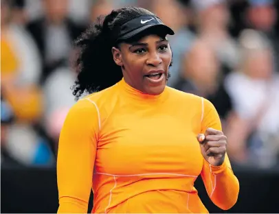  ?? Picture: Getty Images ?? NEW LEAF. Serena Williams is looking forward to starting the year on a fresh note at the Auckland Classic.