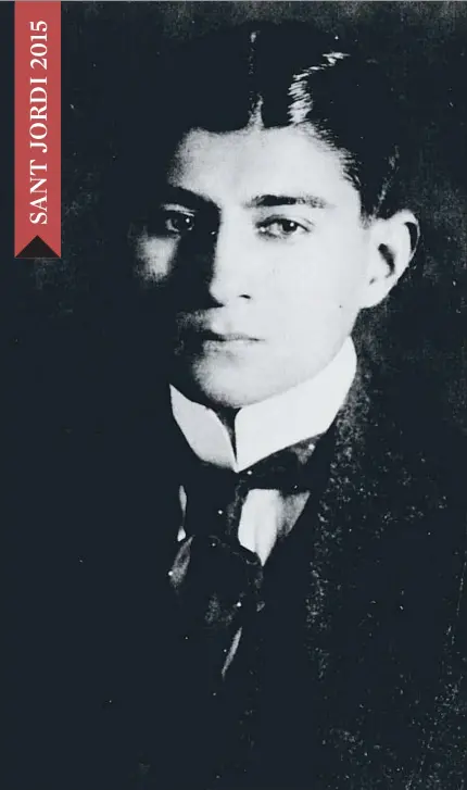  ?? ARCHIVO ?? Imagen del escritor Franz Kafka con apenas 27 años