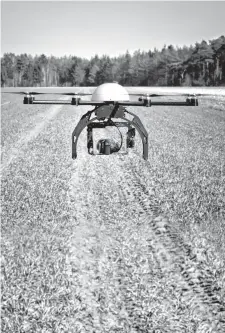  ??  ?? Los drones permiten precisar el índice de vegetación.