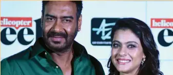  ??  ?? Kajol and her husband Ajay Devgn at an event in Mumbai