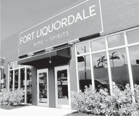  ?? CARLINE JEAN/SOUTH FLORIDA SUN SENTINEL PHOTOS ?? Fort Liquordale, the first liquor store in Fort Lauderdale’s Flagler Village, is hiding a big secret.