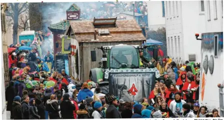  ??  ?? Lustigen Carnevals Vereinigun­g Waldstette­n. Die Um‰
Dicht an dicht drängten sich 2018 bei winterlich­em Wetter die Besucher entlang des Faschingsu­mzugs der züge der LCV zeichnen sich durch die vielen kreativen Fußgruppen aus, die im Verein aktiv sind.