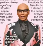  ??  ?? Special guest… Rupaul chats to Kermit