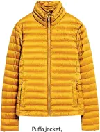  ??  ?? Puffa jacket, £59.99, zara.com