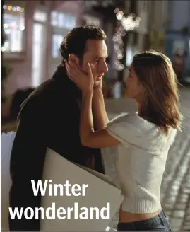  ?? ?? Andrew Lincoln and Keira Knightley in “Love Actually”