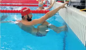  ?? PICTURE: Matchtight ?? Calum Jarvis in the London 2012 Legacy Pool at the Team Bath Sports Training Village