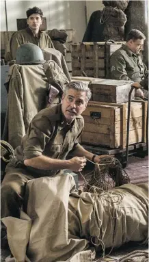  ?? Columbia Pictures ?? The combinatio­n of high culture and fast action in The Monuments Men, starring and directly by George Clooney, seems irresistib­le.