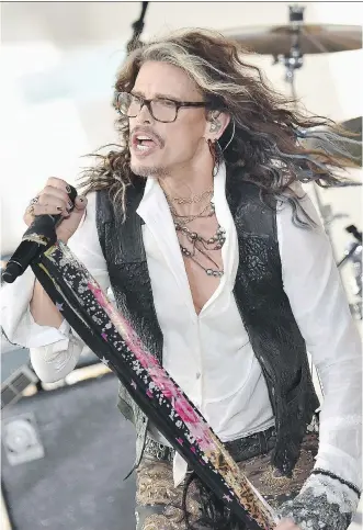  ?? GETTY IMAGES ?? Steven Tyler still feels the joy of performing at 69 and shows few signs of slowing down.