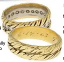  ?? ?? Betty and Allen Ludden’s gold wedding bands — engraved “6-14-63 I really do” — are also up for sale.