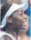  ??  ?? Canada’s Francoise Abanda grew up watching the Williams sisters play.