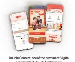  ?? ?? Dai-ichi Connect, one of the prominent "digital assistants" of Dai-ichi Life Vietnam.