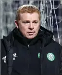  ??  ?? Celtic manager Neil Lennon was baffled at defeat to County