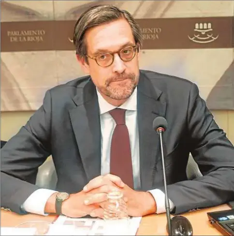  ??  ?? Federico de Montalvo durante una intervenci­ón en el Parlamento de La Rioja