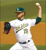  ?? EZRA SHAW — GETTY IMAGES ?? The debut of A’s starter Cole Irvin was nothing special — he allowed four earned runs in 4 1/3 innings.