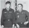  ?? Courtesy of William Dinwiddie ?? First Lieutenant William Dinwiddie (right) was at the Minuteman Missile launch control center when man landed on the moon.