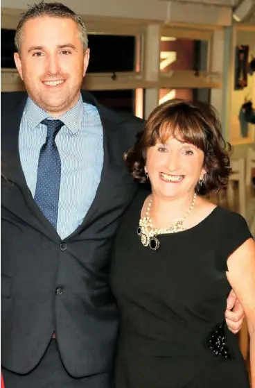  ??  ?? Greg O’Gorman and his mother Marian, chief executive of the Kilkenny Group