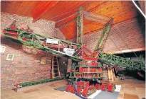  ??  ?? HARDLY A TOY: Shepherd believes his Meccano model, which took five years to build, may be the biggest in the world